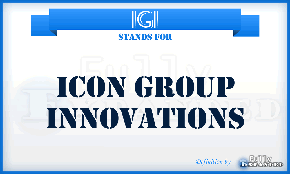 IGI - Icon Group Innovations