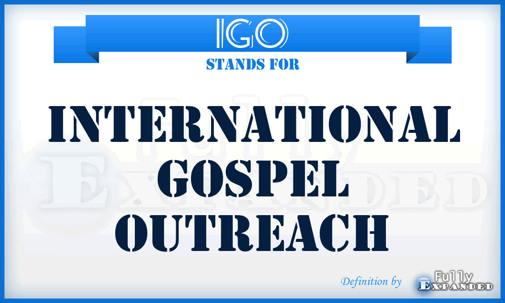 IGO - International Gospel Outreach