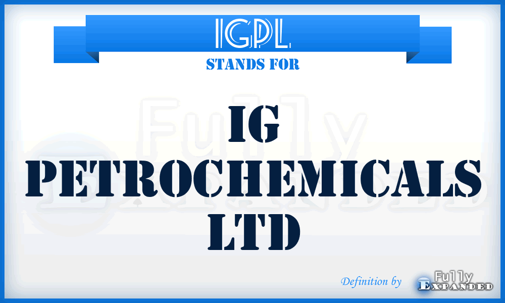 IGPL - IG Petrochemicals Ltd