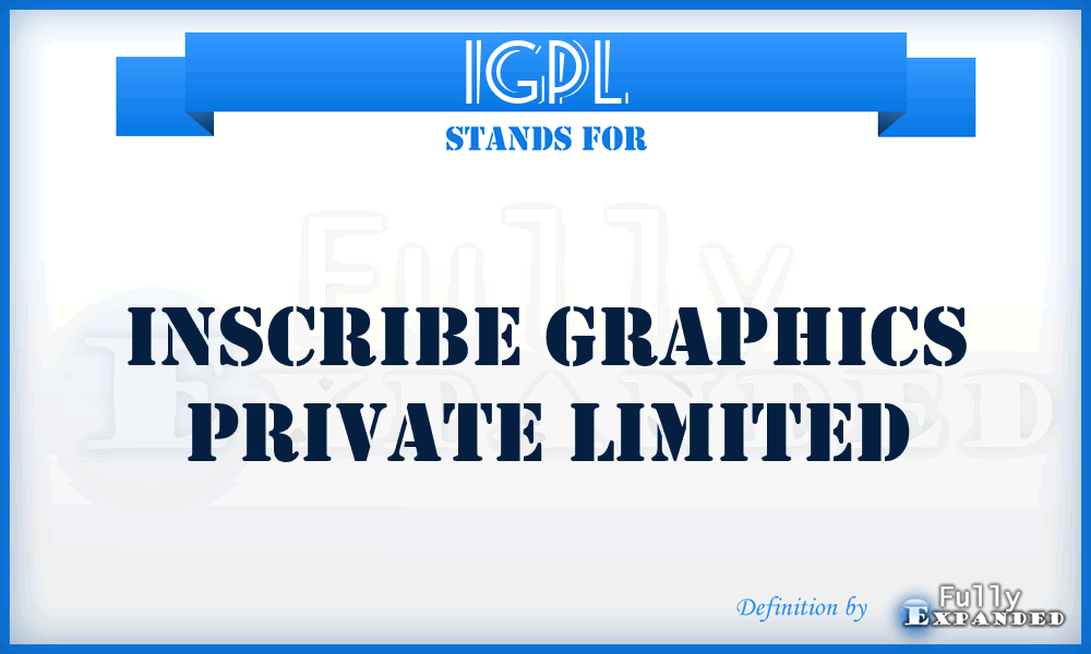 IGPL - Inscribe Graphics Private Limited