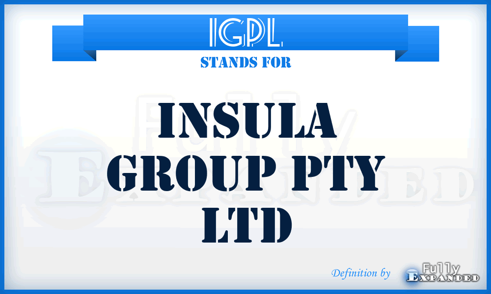 IGPL - Insula Group Pty Ltd