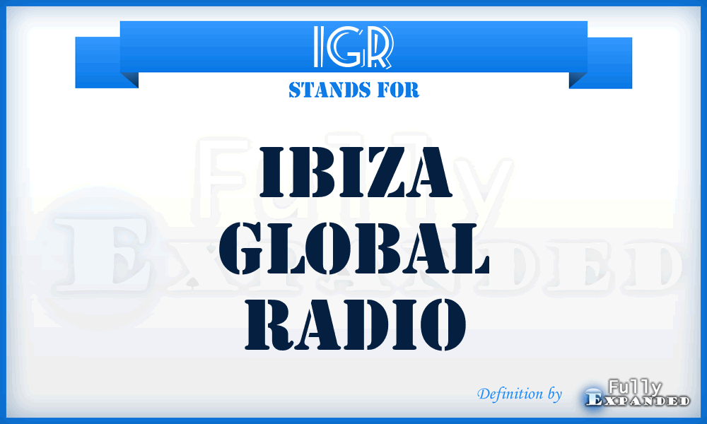 IGR - Ibiza Global Radio