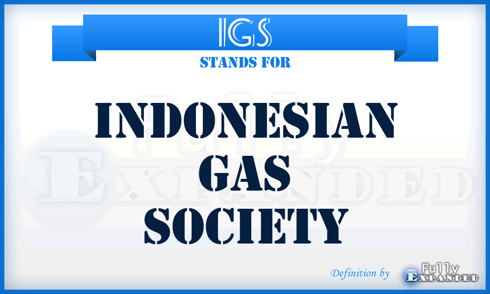 IGS - Indonesian Gas Society