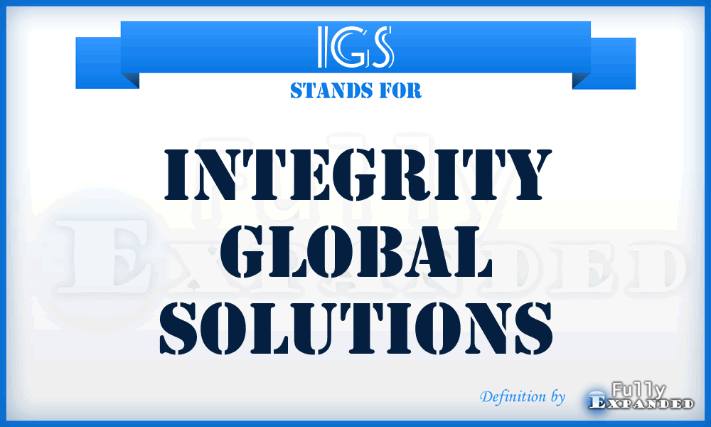 IGS - Integrity Global Solutions