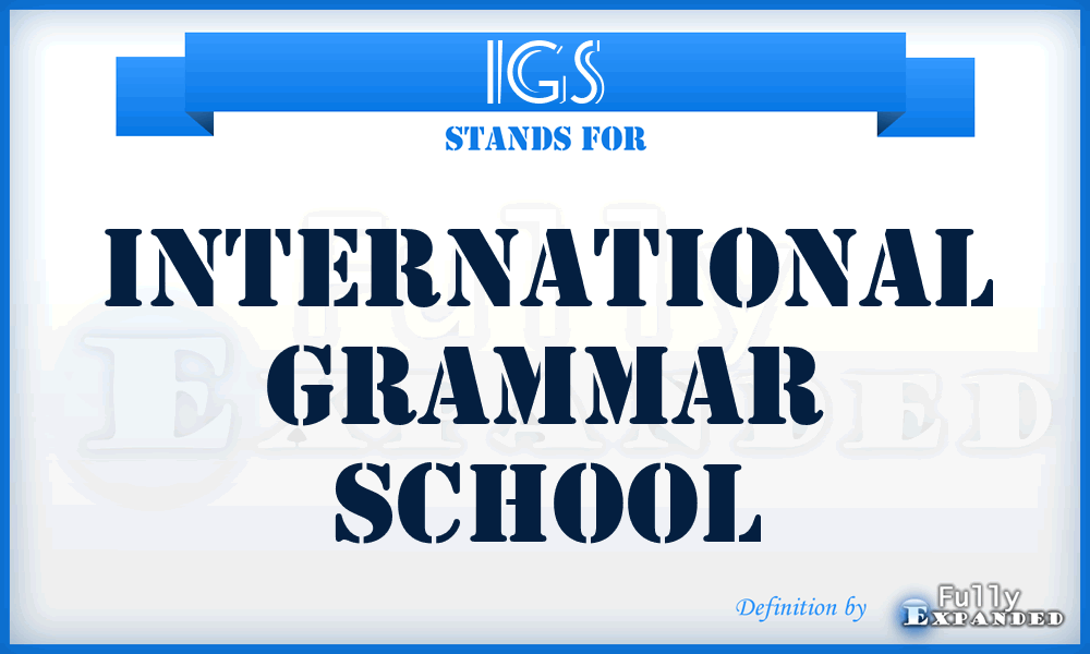 IGS - International Grammar School