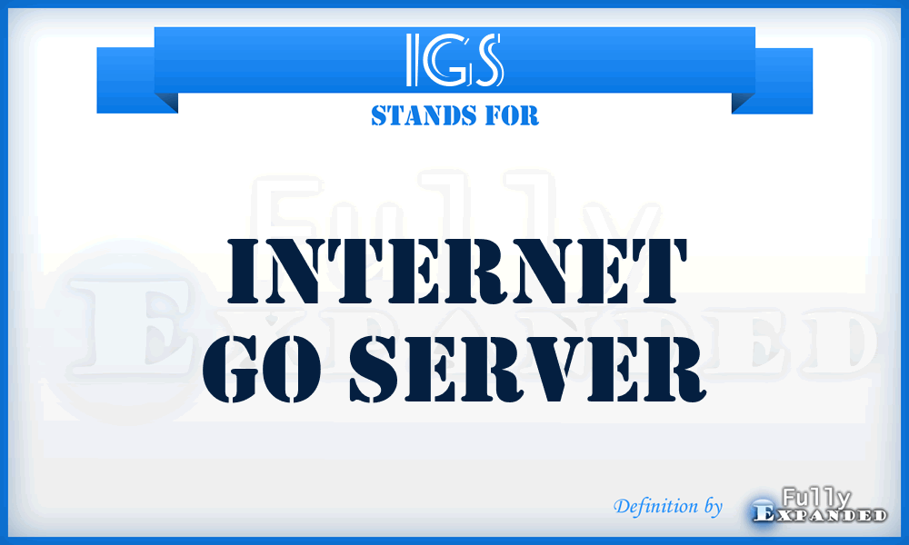 IGS - Internet go server