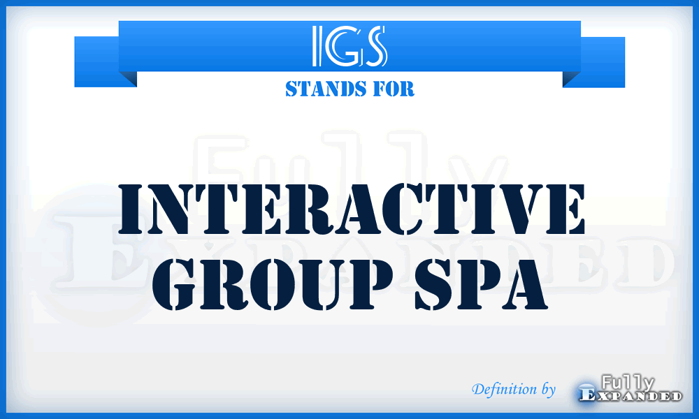 IGS - Interactive Group Spa