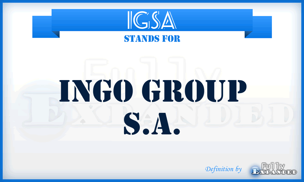 IGSA - Ingo Group S.A.