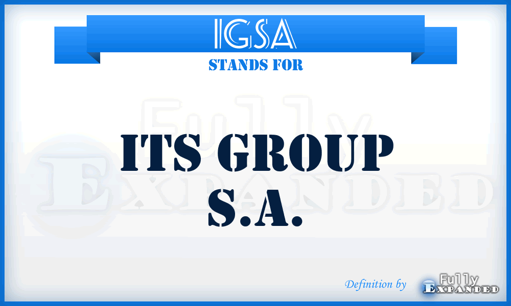IGSA - Its Group S.A.