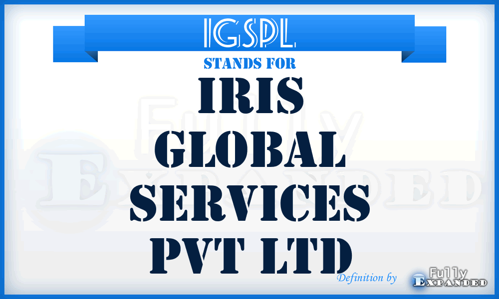 IGSPL - Iris Global Services Pvt Ltd