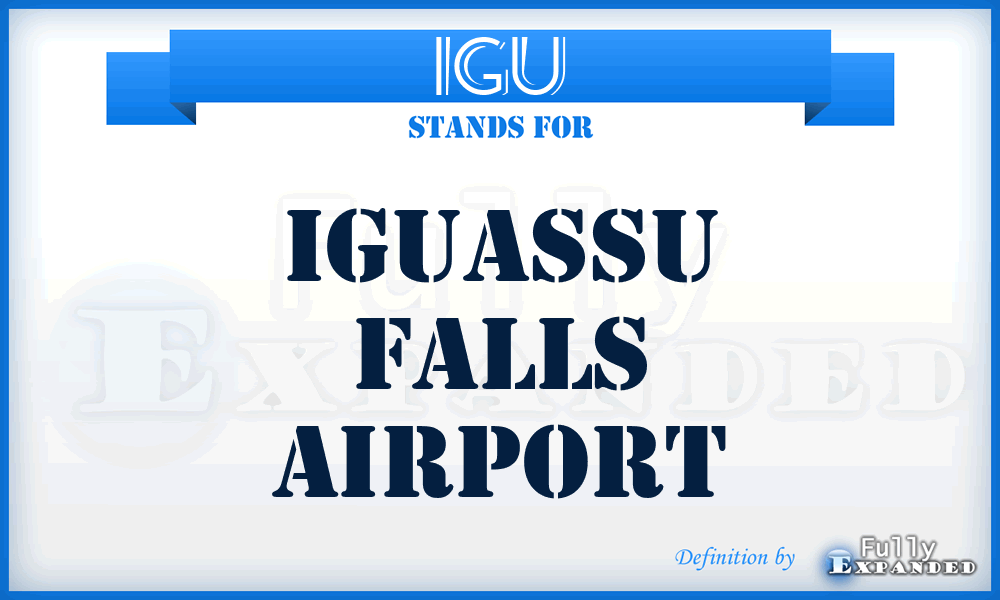 IGU - Iguassu Falls airport