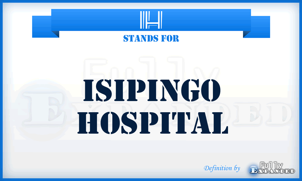 IH - Isipingo Hospital