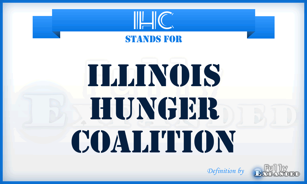 IHC - Illinois Hunger Coalition