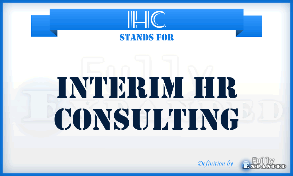 IHC - Interim Hr Consulting