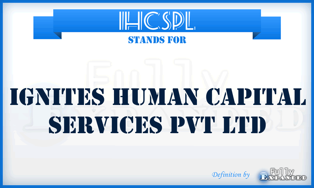 IHCSPL - Ignites Human Capital Services Pvt Ltd