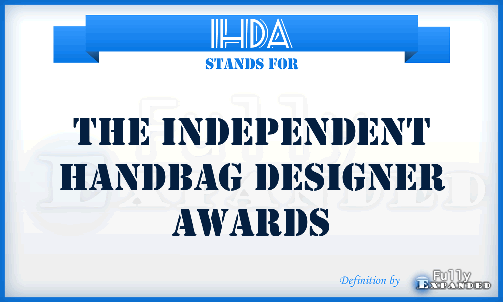IHDA - The Independent Handbag Designer Awards