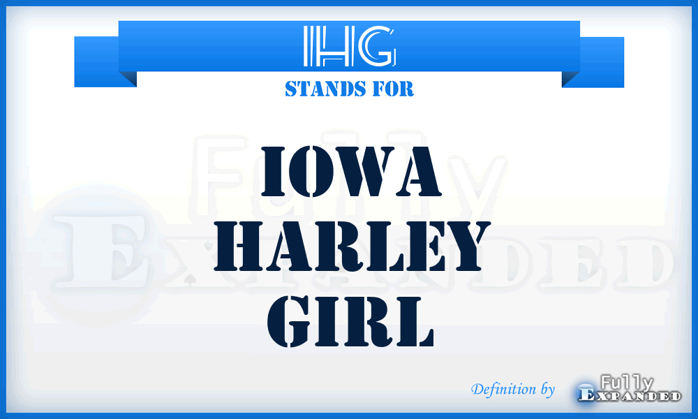 IHG - Iowa Harley Girl