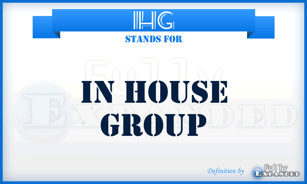 IHG - In House Group