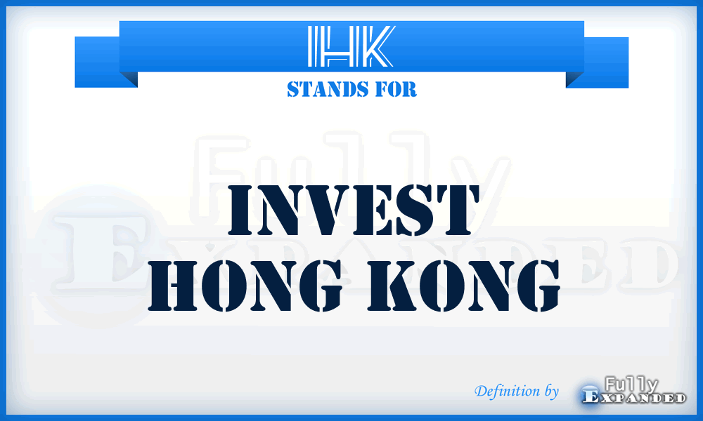 IHK - Invest Hong Kong