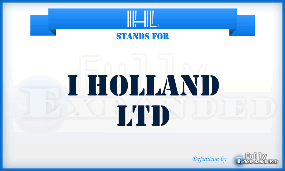 IHL - I Holland Ltd
