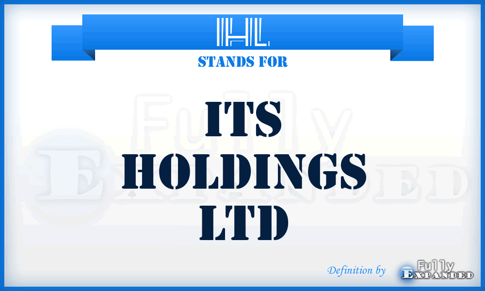 IHL - Its Holdings Ltd