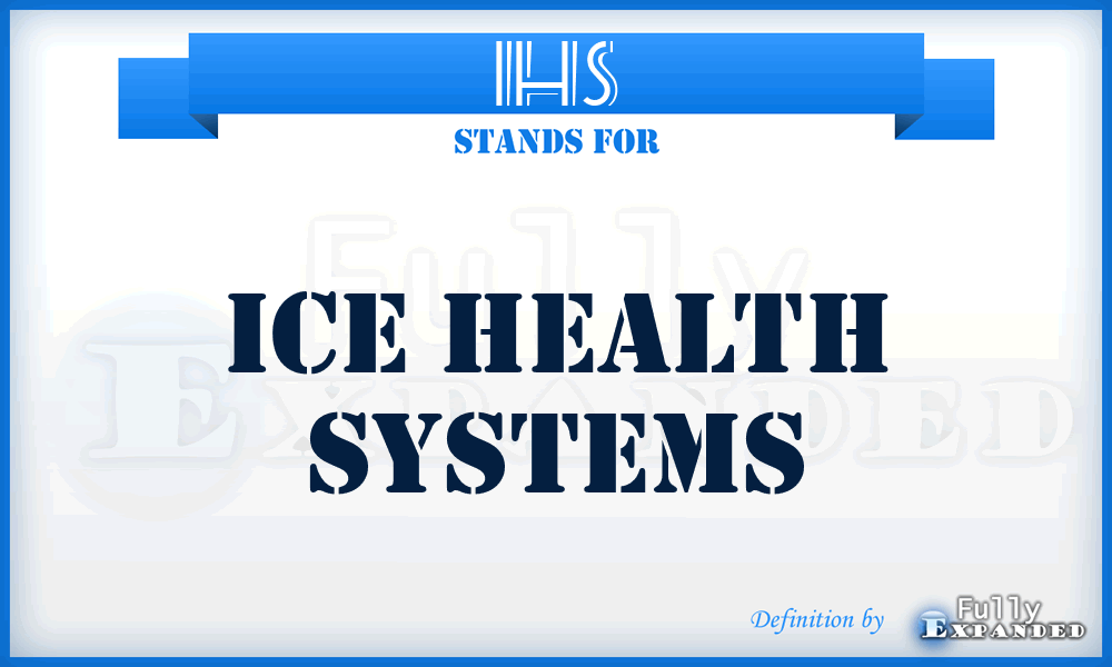 IHS - Ice Health Systems