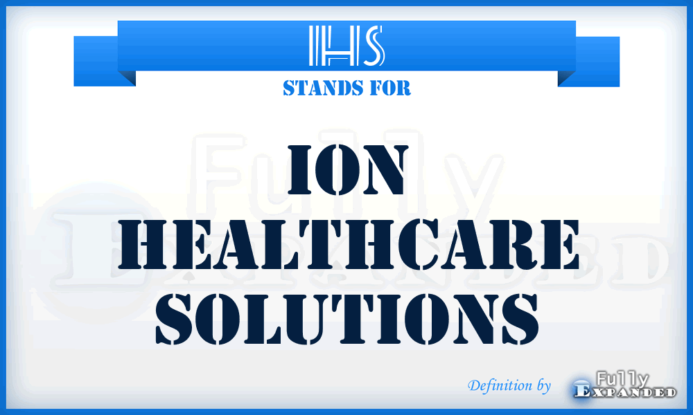 IHS - Ion Healthcare Solutions