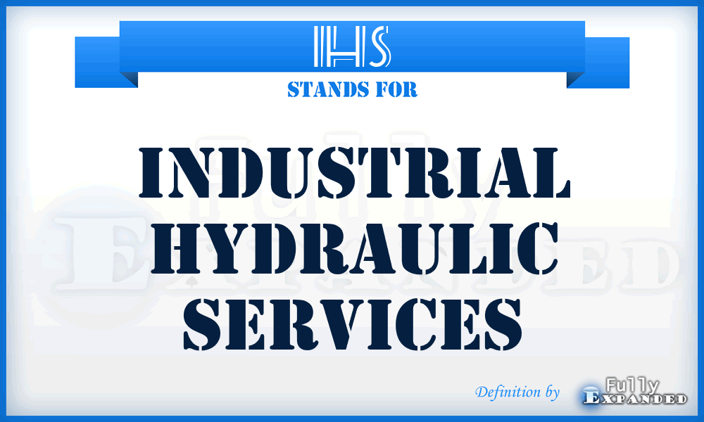 IHS - Industrial Hydraulic Services