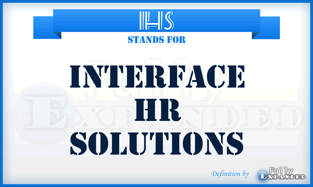 IHS - Interface Hr Solutions