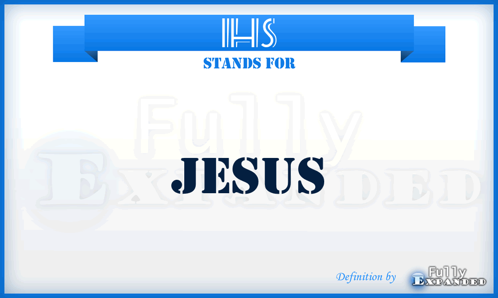 IHS - Jesus
