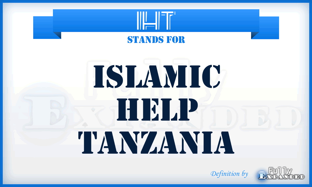 IHT - Islamic Help Tanzania
