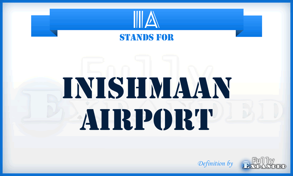 IIA - Inishmaan airport