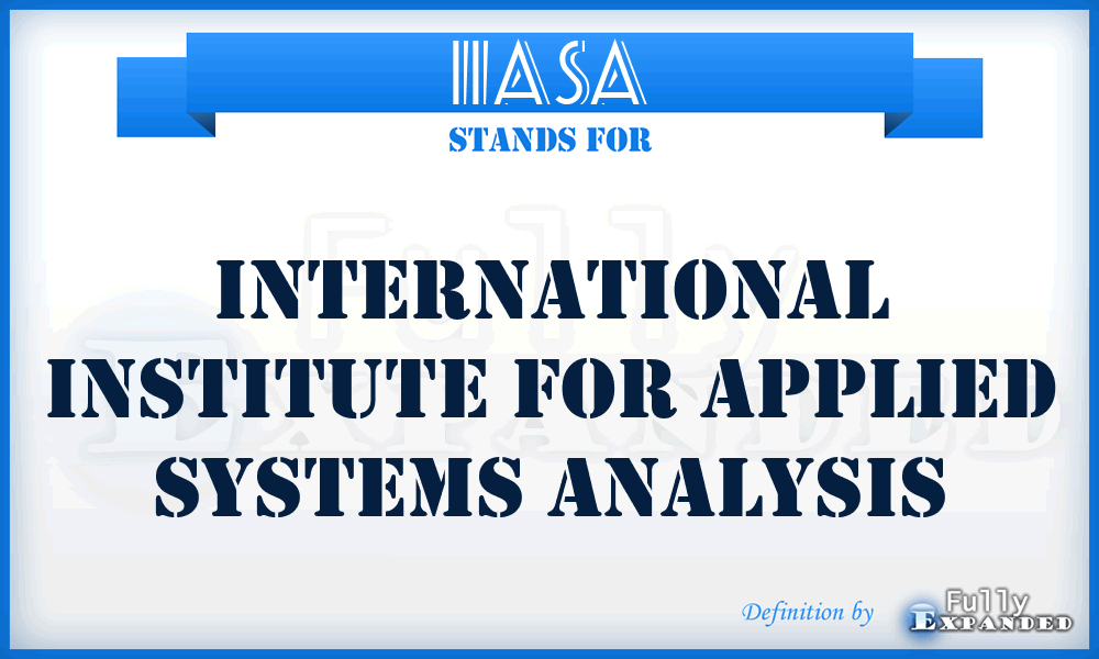 IIASA - International Institute for Applied Systems Analysis