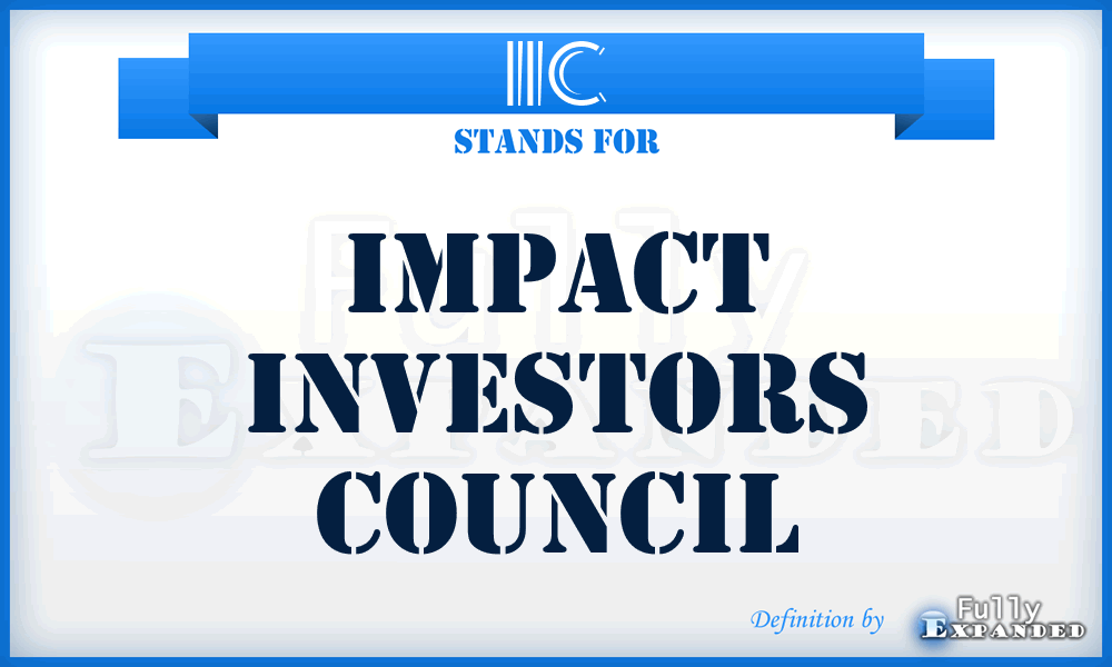 IIC - Impact Investors Council