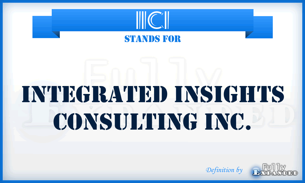 IICI - Integrated Insights Consulting Inc.