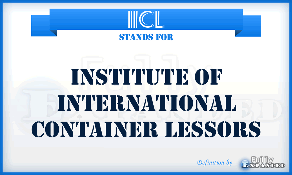 IICL - Institute of International Container Lessors