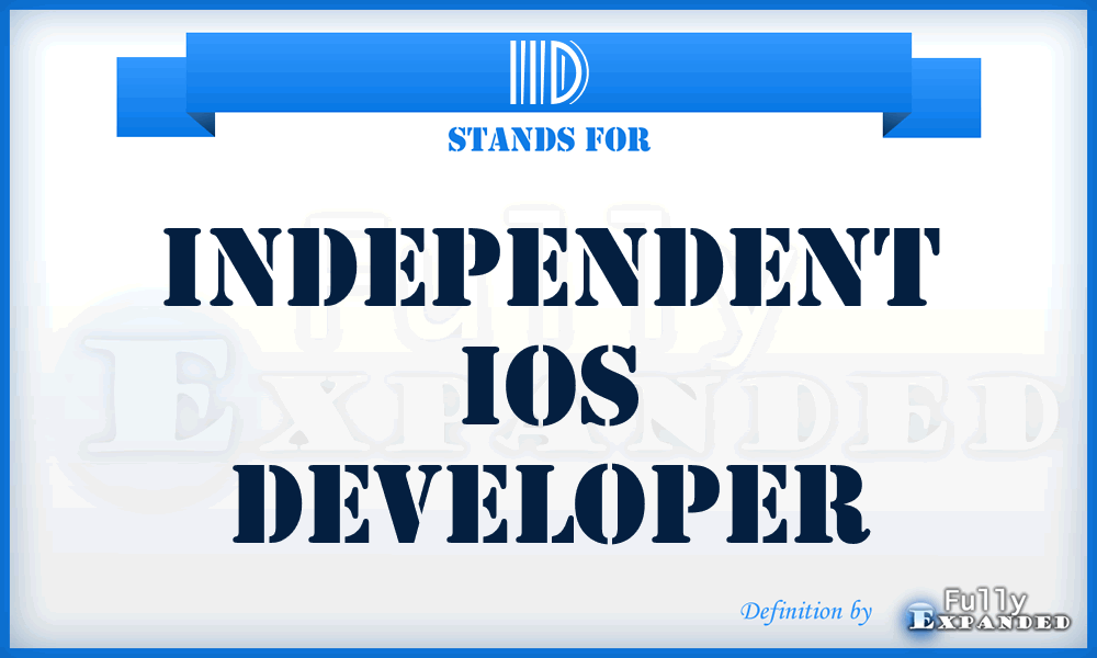 IID - Independent Ios Developer