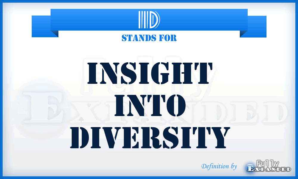 IID - Insight Into Diversity