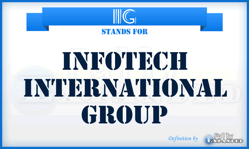 IIG - Infotech International Group