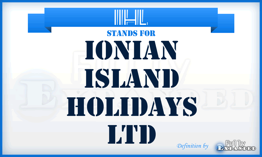IIHL - Ionian Island Holidays Ltd
