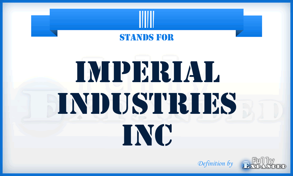 III - Imperial Industries Inc