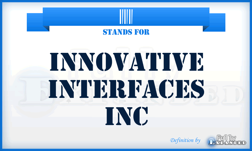 III - Innovative Interfaces Inc