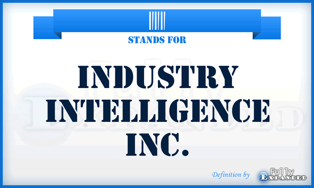 III - Industry Intelligence Inc.