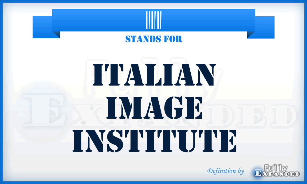 III - Italian Image Institute