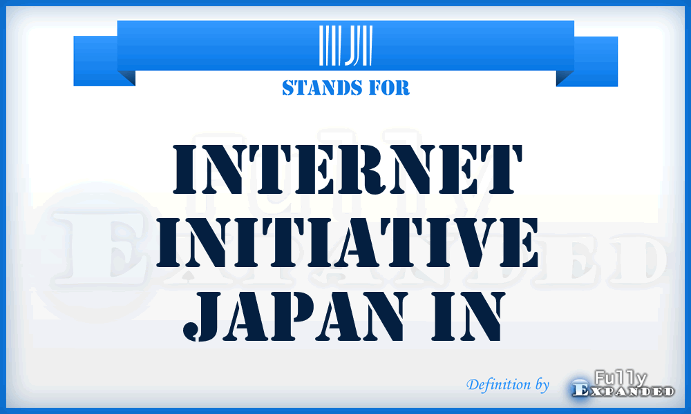 IIJI - Internet Initiative Japan In