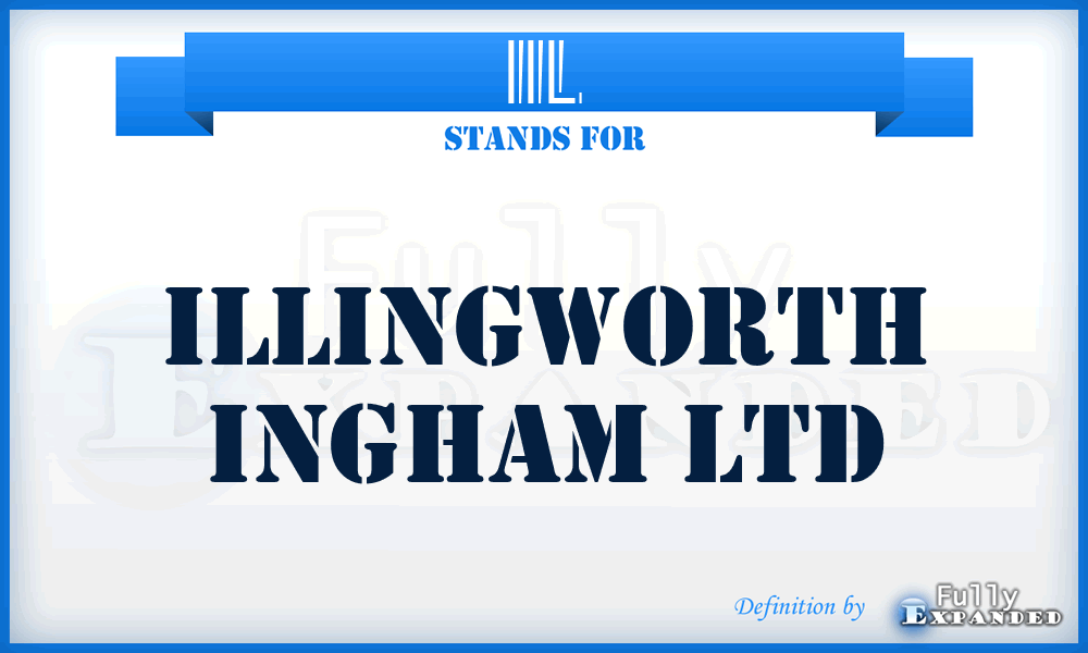 IIL - Illingworth Ingham Ltd