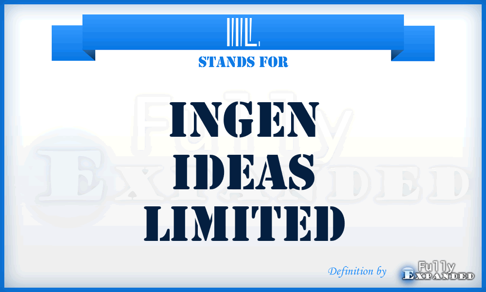 IIL - Ingen Ideas Limited