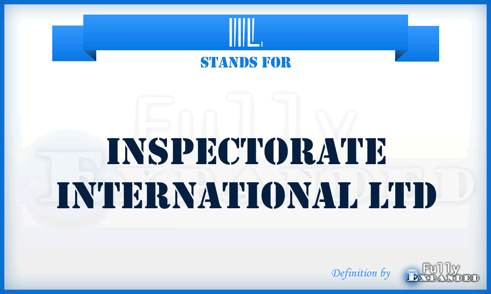 IIL - Inspectorate International Ltd
