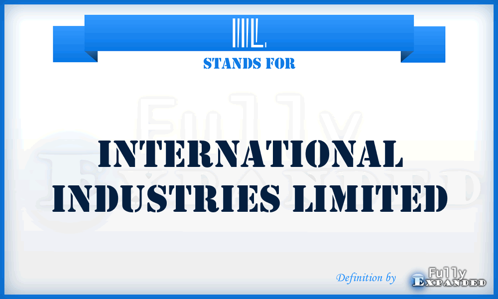 IIL - International Industries Limited