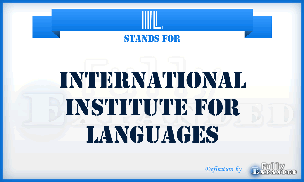 IIL - International Institute for Languages